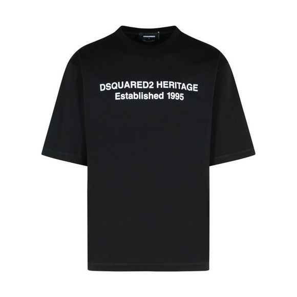 Dsquared2 Heritage Black Cotton T-Shirt - NWT - Picture 1 of 3